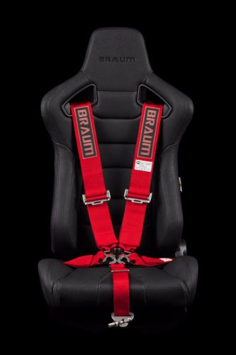 Braum 5 point 3&#034; racing harness - red - sfi approved