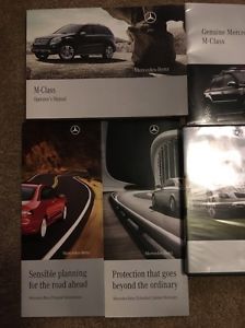 2009 mercedes benz m class models owners manual set w/ dvd quick reference quide