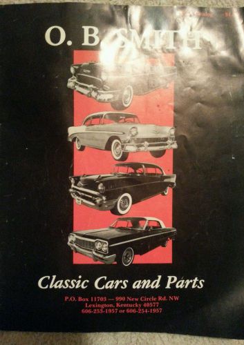 Vintage o.b. smith chevy 1955-64 classic cars &amp; parts catalog see pictures