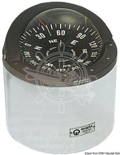 Riviera boat marine compass 6&#034; 150mm white for sail boats