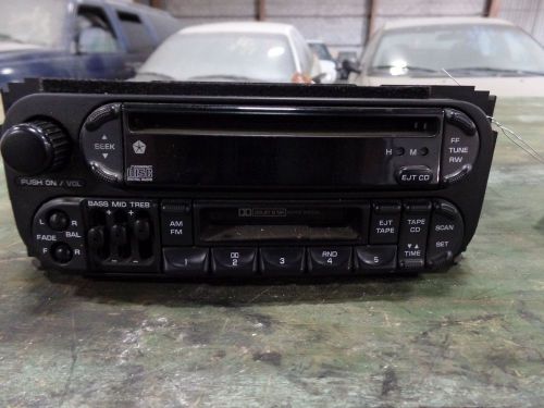 99 chrysler 300m audio stereo radio am fm cd tape player unit 04858540ae