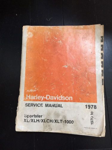 Vintage harley davidson 1970 - 1978 sportster manual xl/xlh/xlch/xlt-1000 used