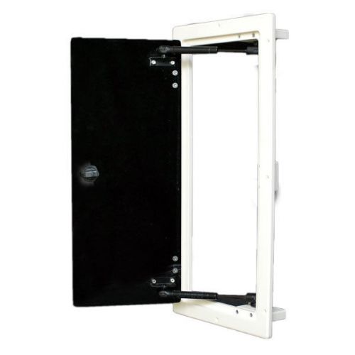 Scout 191387-1351 off white / black starboard / plexiglass boat locking hatch