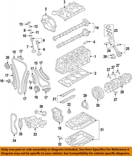 Audi oem 05-11 a6 quattro-rocker arms 06e109417p