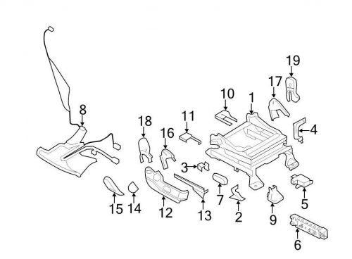 Ford oem seat track cover 7t4z7861748ba image 11