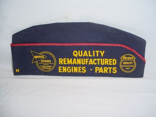 Rare original vtg 1950&#039;s 60&#039;s mopar dealer service garage mechanic hat * n.o.s.