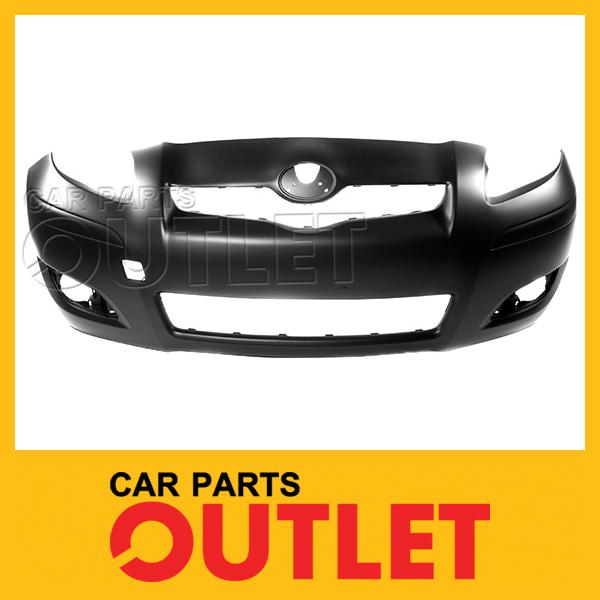 09-11 toyota yaris s hatchback front bumper cover primered facial black new h/b