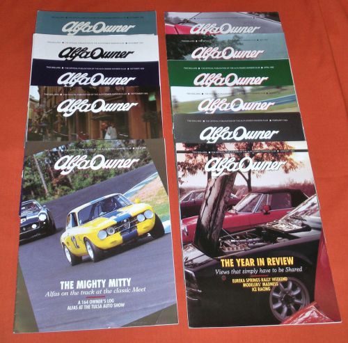 Alfa romeo owners club magazines, 1993