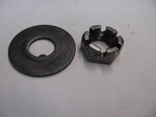 1955 56 57 chevy -  spindle large washer and castle nut
