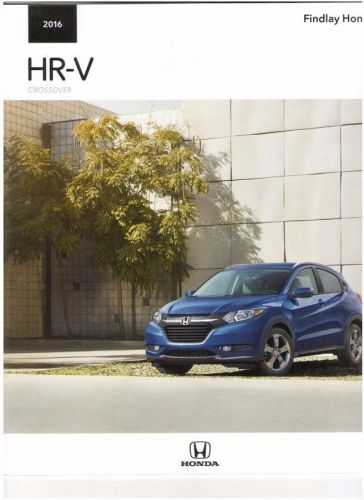 2016 honda hr-v hrv 20-page original car sales brochure catalog