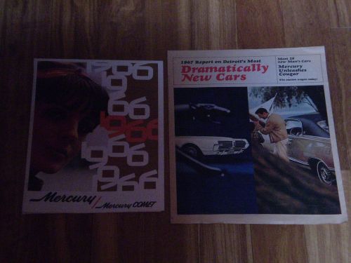 1966 &amp; 67  mercury  dealer brochures      cougar   comet