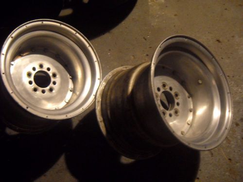 15 x 14 aluminum wheels gasser rat rod hot 2 piece light wieght