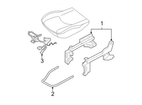 Ford oem power seat wiring harness 9l8z14a699ab image 3