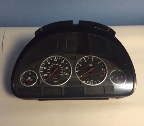 01 02 03 bmw 525i 530i instrument cluster speedometer unknown mileage oem