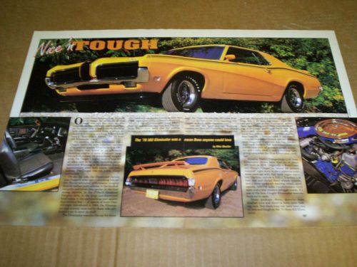 1970 mercury boss 302 cougar eliminator magazine article