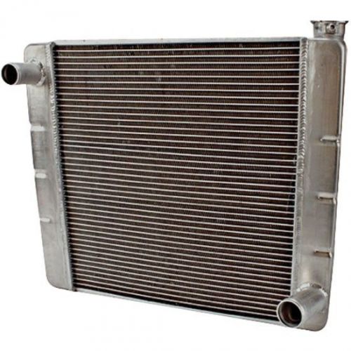 Chevrolet universal aluminum single pass radiator 26&#034; x 19&#034; imca nhra dirt drag