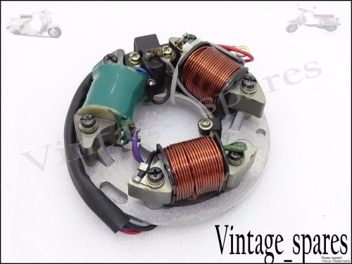 Vespa new 12v stator plate assy  bajaj/vbb/sprint/super