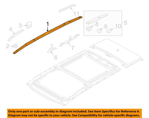 Kia oem 2016 sorento roof rack rail luggage carrier-roof rail right 87280c6500