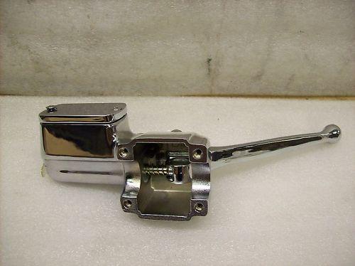 Harley 72-81 plain chrome front m/c reservoir & lever.