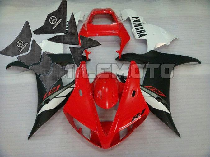  free tank pad x2! fairing for yamaha yzf r1 2002 2003 02 03 injection mold ean