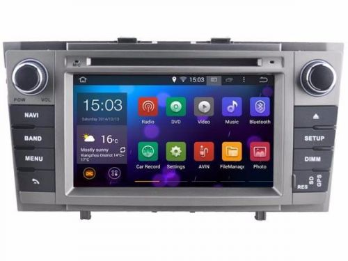 7&#034; android 4.4 car dvd player radio gps stereo 2din for toyota avensis 2009-2014