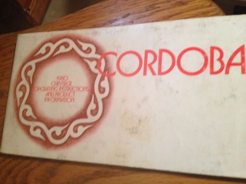 1980 cordoba owners manual
