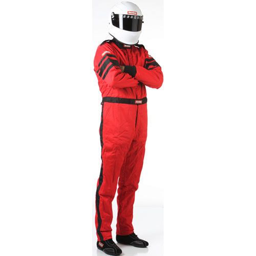 Racequip 120013 120 sfi 3.2a/5 medium multi layer red fire retardant suit