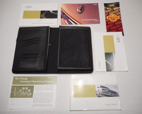 2005 saab scania 93 9-3 aero owners manual book booklet glove box instruction 05