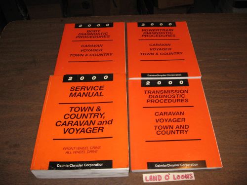 2000 dodge caravan plymouth voyager chrysler minivan shop/service manual +diag