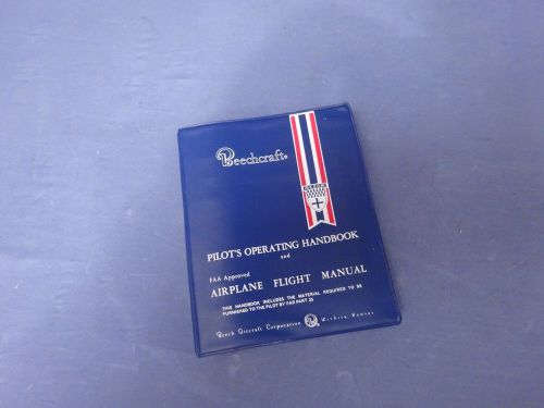 Find Beechcraft Baron Pilot's Operating Handbook Manual 58 58A Special ...