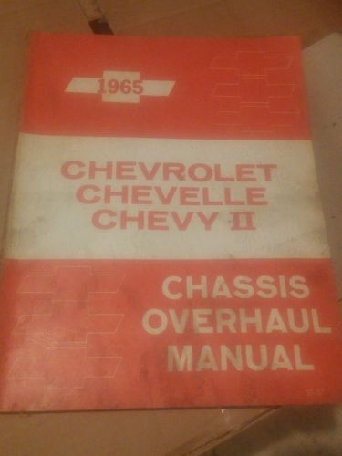 1965 chevrolet chevelle chevy ii chassis overhaul manual