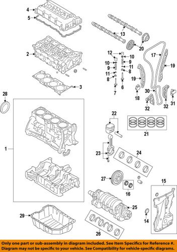 Mitsubishi oem 08-15 lancer-engine crankshaft main bearing 1052b038