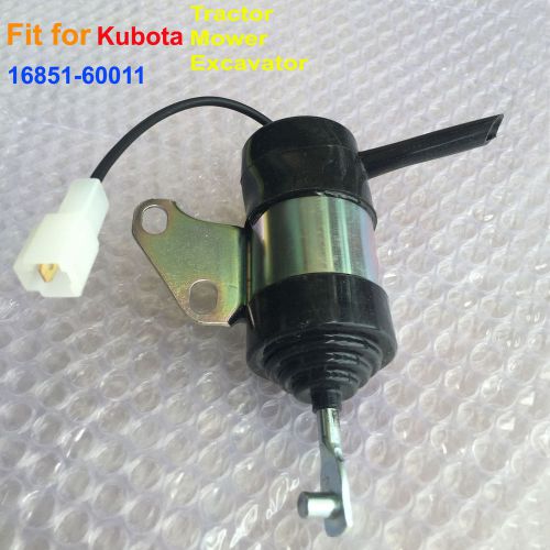 Fuel stop solenoid 16851-60011 fit for kubota mower tractor excavator engine