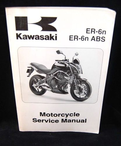 2009  kawasaki er6n &amp; er6n abs motorcycle service manual oem #99924-1418-01