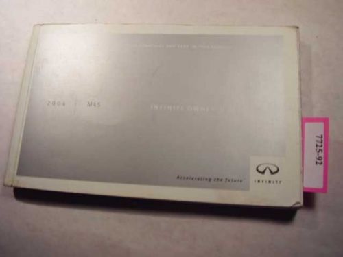 2004 infiniti m45 owners manual 7725-92