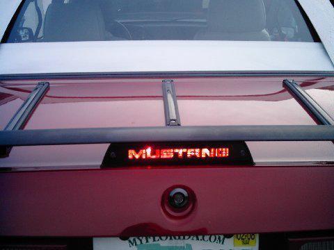 Ford mustang hatchback lx 3rd brake light decal overlay mustang