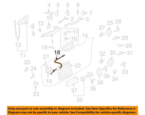 Audi oem 08-16 a5 quattro door-lock cable 8t0837085