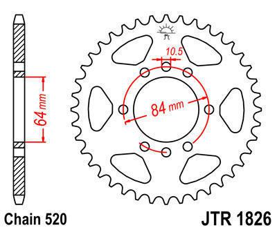 Jt sprocket rear 39t steel fits suzuki lt-f160 m,n,p,r,s,t,v,w,x,y,k1 1991-2001