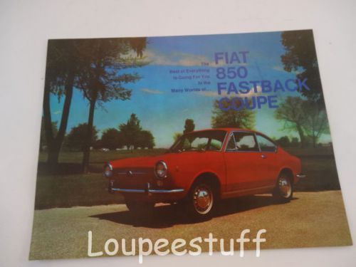 Original fiat 850 fastback coupe dealers sales brochure  i158