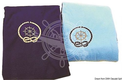 Osculati light blue king size light weight fleece blanket