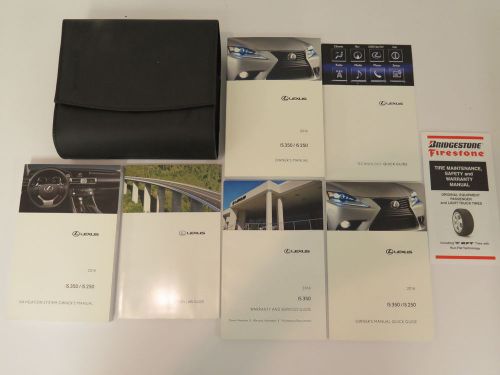 2014 lexus is 350 / is 250 owners manual book