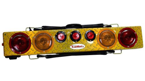 Tow mate 36&#034; carbon fiber/diamond plate wireless light bar, amber strobes, stt