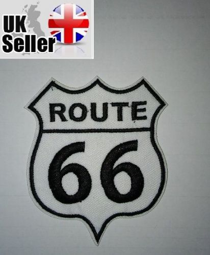 Route 66 iron-on/sew-on embroidered patch motorcycle biker