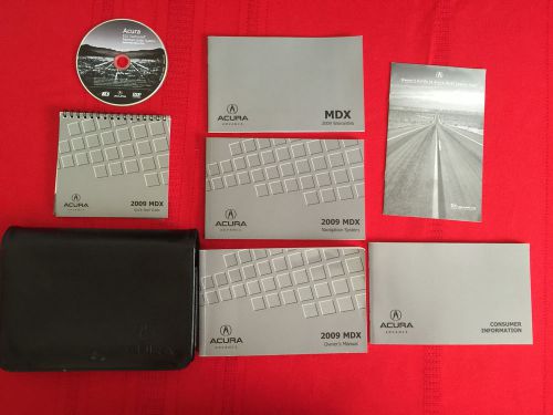 2009 acura mdx factory owners manual set and case