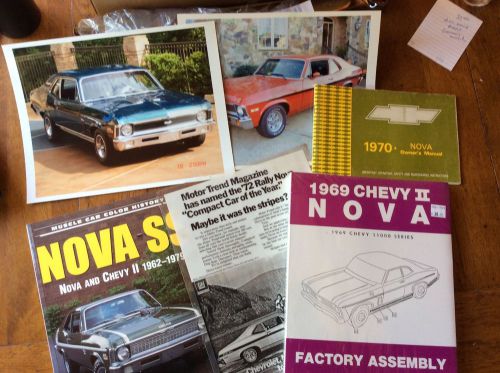 Nova books and 1979 manual also 1969 chevy 11 factory instruction