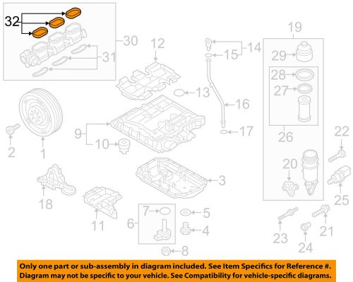 Porsche oem 11-15 cayenne-engine intake manifold gasket 95811014700