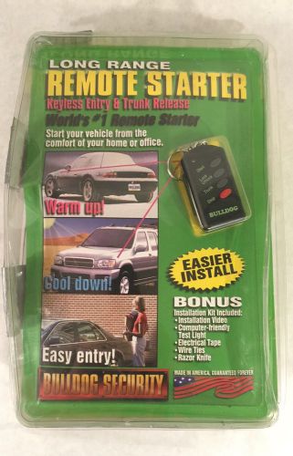 New bulldog security long range remote car starter model rs114 installation kit