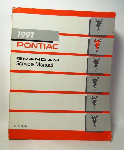 1991 pontiac grand am service manual s-9110-n