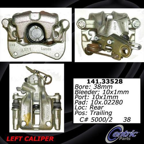 Centric 141.33528 rear brake caliper-premium semi-loaded caliper