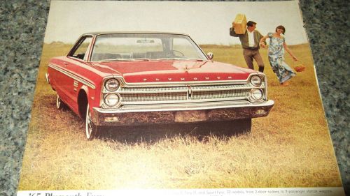 ★★1965 plymouth sport fury vintage ad 65 mopar photo i ii iii★★